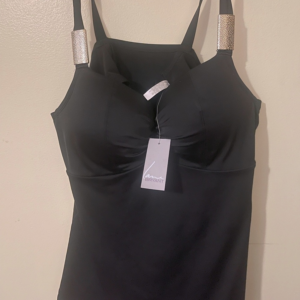 Brand new lane Bryant bathing takini top with built in bra